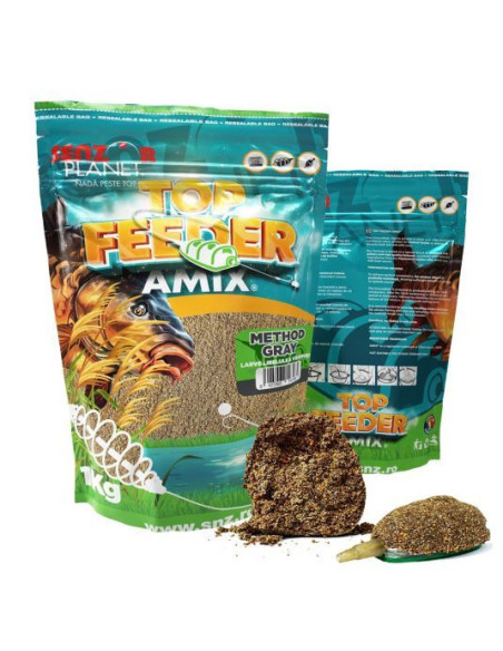 Nada Senzor Top Feeder Amix, Method Gray, 1kg Nada Senzor Top Feeder Amix, Method Gray, 1kg