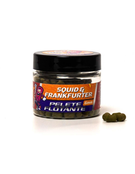Pelete Flotante CPK Feeder, Squid & Frankfurter, 6mm, 25gr