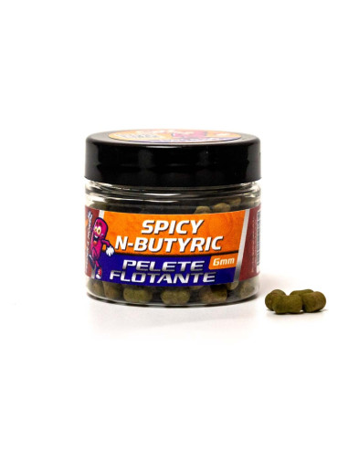 Pelete Flotante CPK Feeder, Spicey N-butyric, 6mm, 25gr