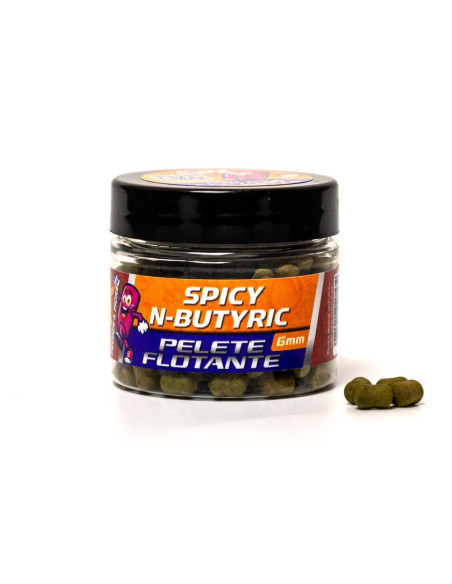 Pelete Flotante CPK Feeder, Spicey N-butyric, 6mm, 25gr Pelete Flotante CPK Feeder, Spicey N-butyric, 6mm, 25gr