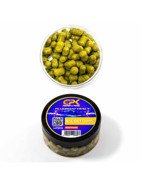 Dumbells CPK Fluoroattract + Feeder, Sweetcorn, 10-14mm (Cu Pluta) Dumbells CPK Fluoroattract + Feeder, Sweetcorn, 10-14mm (Cu Pluta)