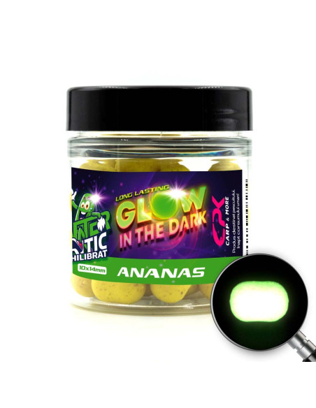 Wafters CPK Feeder Glow In The Dark UV, Ananas, 10x14mm Wafters CPK Feeder Glow In The Dark UV, Ananas, 10x14mm