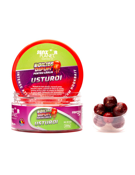 Boilies Dipuit Senzor Planet, Usturoi, 16-18mm, 200g