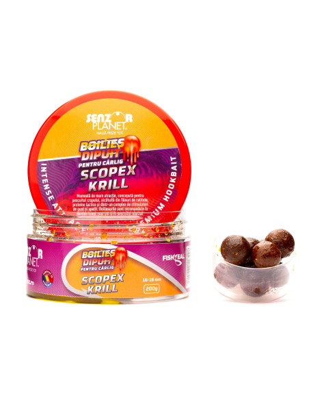 Boilies Dipuit Senzor Planet, Scopex & Krill, 16-18mm, 200g