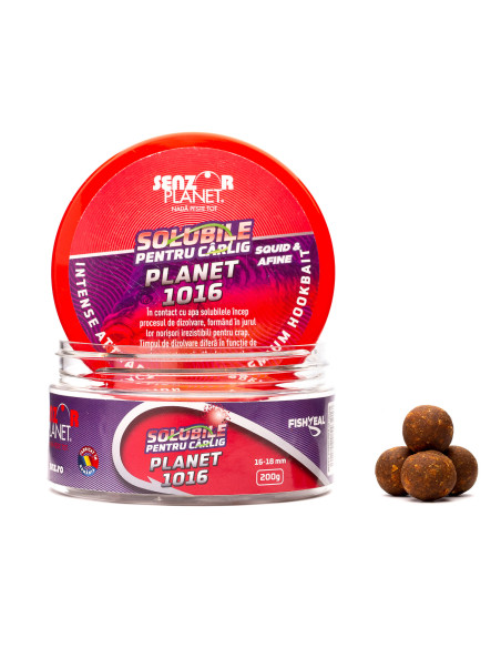 Boilies Senzor Planet Solubil, Planet1016, 16-18mm, 200g Boilies Senzor Planet Solubil, Planet1016, 16-18mm, 200g
