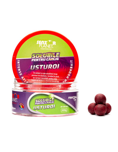Boilies Senzor Planet Solubil, Usturoi, 16-18mm, 200g
