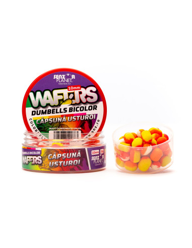 Wafters Dumbells Senzor Planet Bicolor, Capsuna & Usturoi, 10mm, 30g