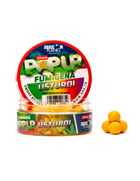 Pop Up Senzor Planet Fumigena, Usturoi, 10mm, 25g Pop Up Senzor Planet Fumigena, Usturoi, 10mm, 25g