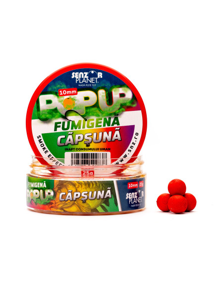 Pop Up Senzor Planet Fumigena, Capsuna, 10mm, 25g