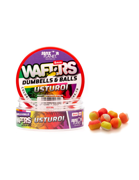 Wafters Senzor Planet Dumbells & Balls Bicolor, Usturoi, 8mm, 30g