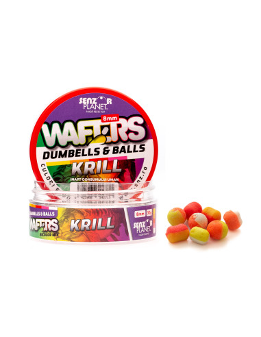 Wafters Senzor Planet Dumbells & Balls Bicolor, Krill, 8mm, 30g