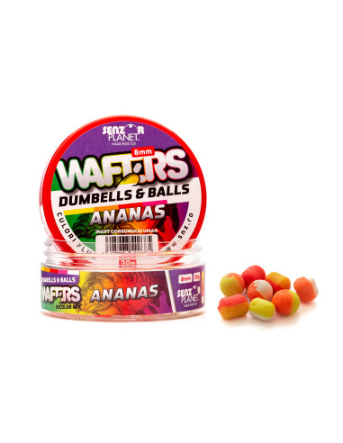 Wafters Senzor Planet Dumbells & Balls Bicolor, Ananas, 8mm, 30g