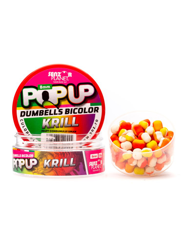 Pop Up Senzor Planet Dumbells Bicolor, Krill, 8mm, 30g
