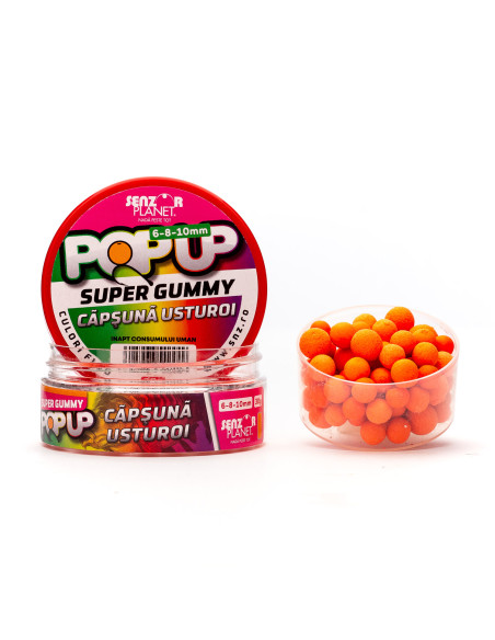 Pop Up Senzor Planet, Capsuna & Usturoi, 6-8-10mm, 30g Pop Up Senzor Planet, Capsuna & Usturoi, 6-8-10mm, 30g