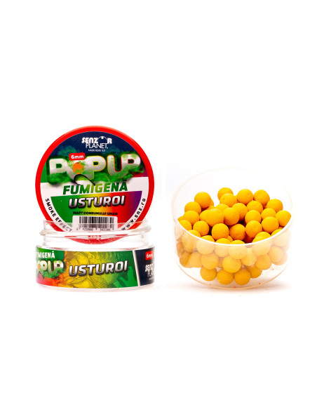 Pop Up Senzor Planet Fumigena, Usturoi, 6mm, 15g Pop Up Senzor Planet Fumigena, Usturoi, 6mm, 15g
