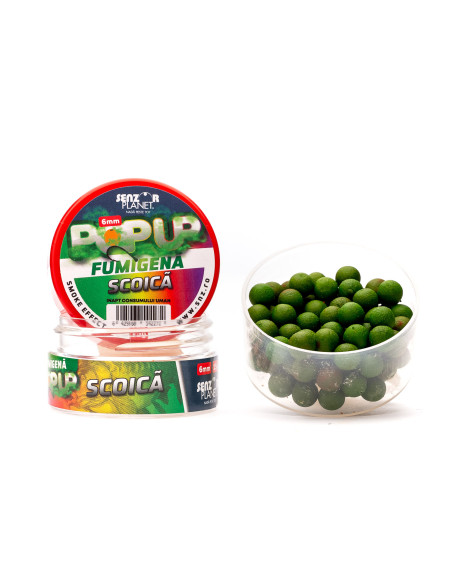 Pop Up Senzor Planet Fumigena, Scoica, 6mm, 15g Pop Up Senzor Planet Fumigena, Scoica, 6mm, 15g