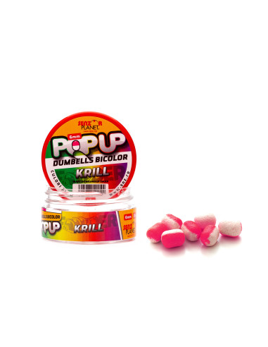Pop Up Senzor Planet Dumbells Bicolor, Krill, 6mm, 15g