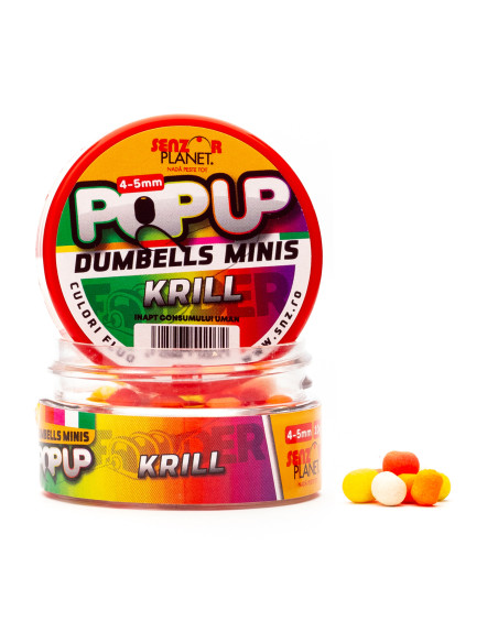 Pop Up Senzor Planet Dumbells Minis, Krill, 4-5mm, 10g