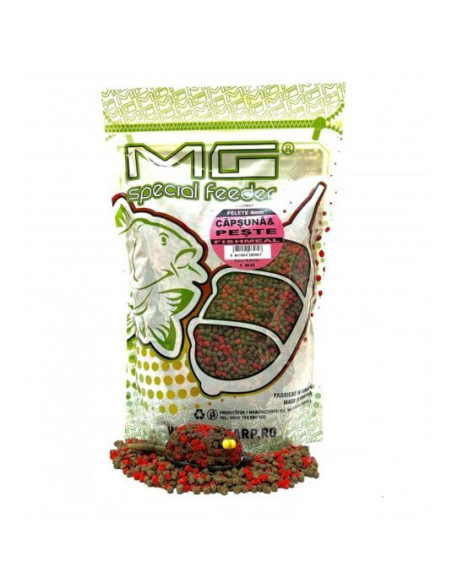 Pelete MG Special Carp, Capsuna-Peste, 4mm, 1kg Pelete MG Special Carp, Capsuna-Peste, 4mm, 1kg