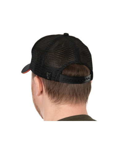 Sapca Fox Collection Trucker Cap Black and Orange