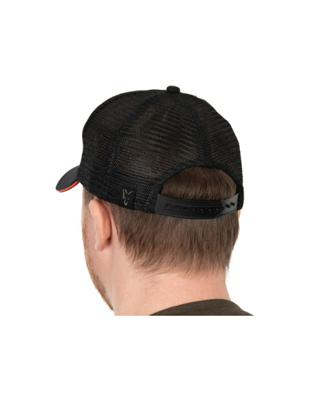 Sapca Fox Collection Trucker Cap Black and Orange
