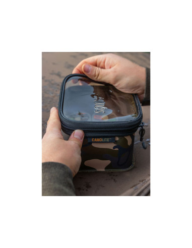 Geanta Fox Aquos Camo Accesory Bag Large, 31.5x9.5x7cm