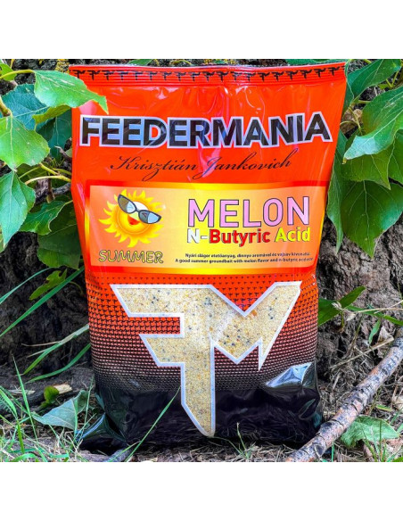 Nada Feedermania Summer Groundbait, N-Butyric Acid + Melon, 800g Nada Feedermania Summer Groundbait, N-Butyric Acid + Melon, 800g
