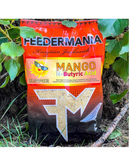Nada Feedermania Summer Groundbait, N-Butyric Acid + Mango, 800g Nada Feedermania Summer Groundbait, N-Butyric Acid + Mango, 800g