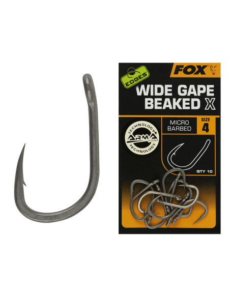 Carlige Fox EDGES Wide Gape Beaked X, 10buc/plic