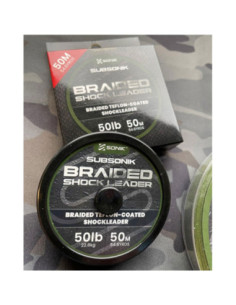 Fir Textil Sonik Braided Shock Leader, 50lbs, 50m 2