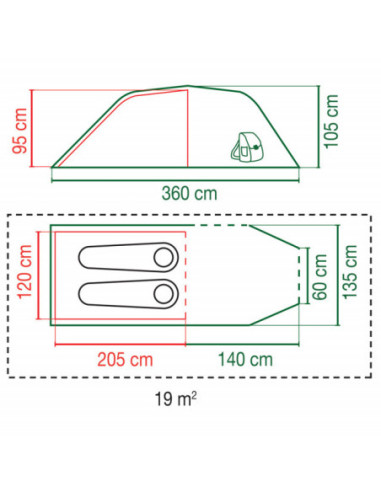 Cort Cort Coleman Cortes 2 Albastru
