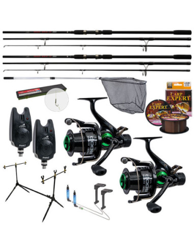 Set Carp Expert Smart Boilies Set Dublu Cu Rodpod 3.90m 3 Tronsoane