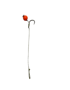 Carlige Legate Karp, Carlig Fudo Nr.4, Fir Textil Sufix 15lb, 10cm, Pop Up 8mm, Portocaliu