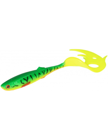 Shad Mikado Sicario Pike Tail, Fire Tiger, 8.5cm, 3gr, 4buc/plic