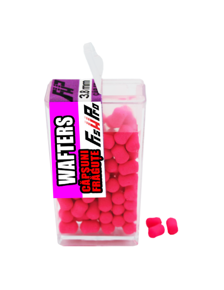 Wafters Fish Pro Easy Open, Capsuni-Fragute, 3.8x5mm, 80buc Wafters Fish Pro Easy Open, Capsuni-Fragute, 3.8x5mm, 80buc