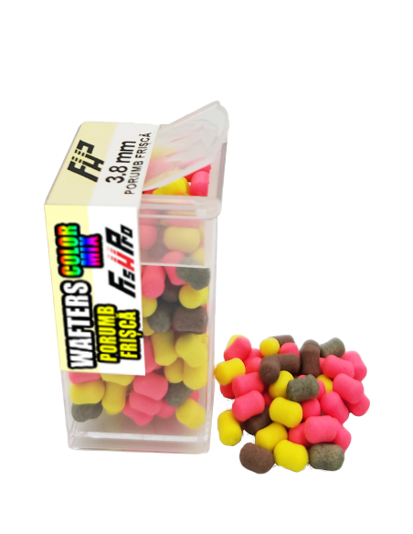 Wafters Fish Pro Color Mix, Porumb-Frisca, 3.8x5mm, 200buc