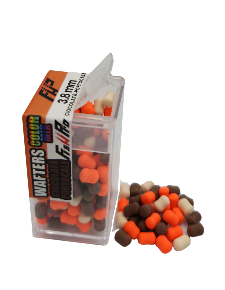Wafters Fish Pro Color Mix, Ciocolata-Portocale, 3.8x5mm, 200buc Wafters Fish Pro Color Mix, Ciocolata-Portocale, 3.8x5mm, 200buc