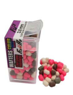 Wafters Fish Pro Color Mix, Capsuni-Fragute, 3.8x5mm, 200buc