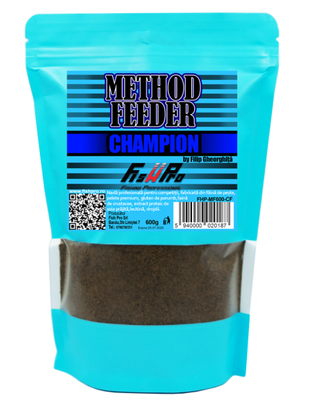Nada Fish Pro Method Feeder Easy-Open Resigilabil, Champion By Filip G., 600gr Nada Fish Pro Method Feeder Easy-Open Resigilabil, Champion By Filip G., 600gr