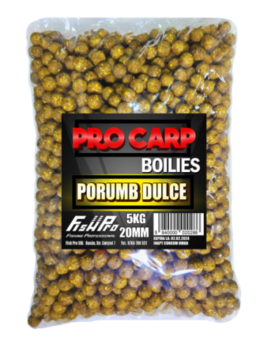 Boilies Pro Carp, Porumb Dulce, 20mm, 5kg