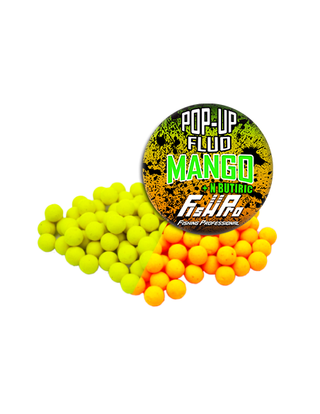 Pop-Up Fish Pro, Yellow,Orange Mango-N Butiric, 8Mm, 40g