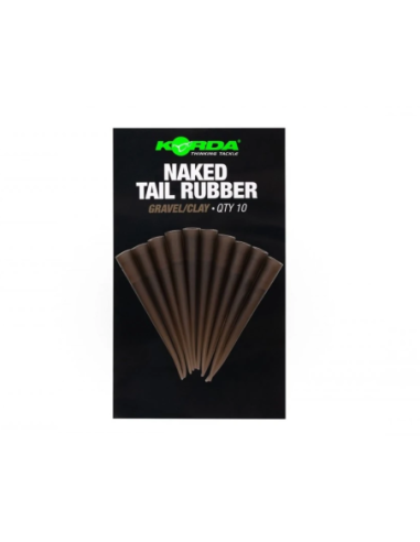 Conuri de Siguranta Korda Naked Tail Rubber, Weed/Silt, 10buc/plic