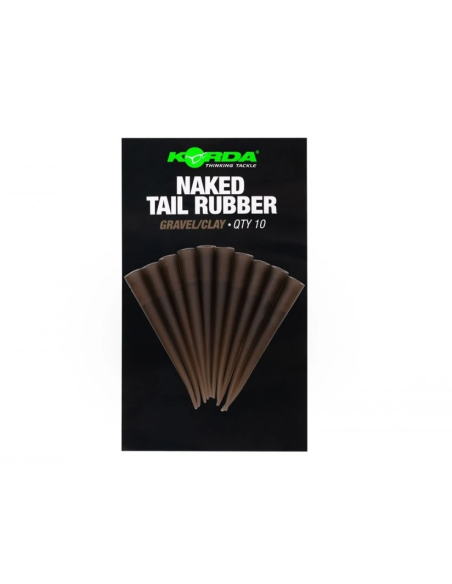 Conuri de Siguranta Korda Naked Tail Rubber, Weed/Silt, 10buc/plic Conuri de Siguranta Korda Naked Tail Rubber, Weed/Silt, 10buc/plic