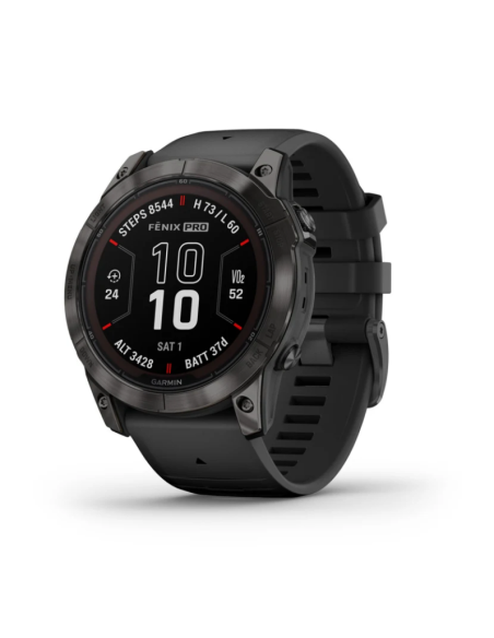 Ceas Garmin Fenix 7 Pro Sapphire Solar DLC Carbon Gray Tian/Black 51mm Ceas Garmin Fenix 7 Pro Sapphire Solar DLC Carbon Gray Tian/Black 51mm