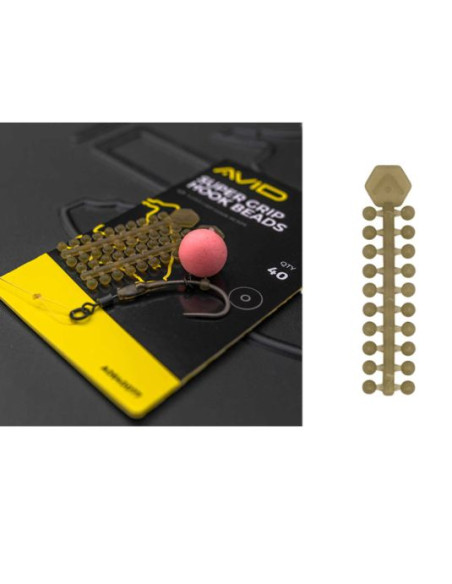 Stopper Carlig Avid Carp Super Grip Hook Beads, 40buc/plic