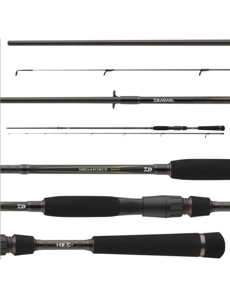 Lanseta Daiwa Megaforce Sensitip, 2.40m, 3-18g, 2buc Lanseta Daiwa Megaforce Sensitip, 2.40m, 3-18g, 2buc