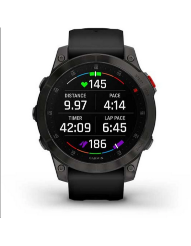 Ceas Garmin Epix Pro Sapphire Carbon Grey Titanium Black, 47mm