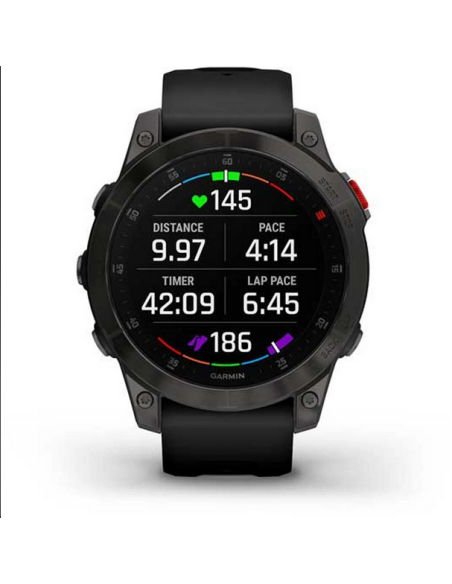 Ceas Garmin Epix Pro Sapphire Carbon Grey Titanium Black, 51mm
