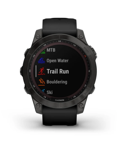Ceas Garmin Fenix 7 Pro Sapphire Solar Titan DLC Carbon Gray/Black