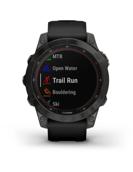 Ceas Garmin Fenix 7 Pro Sapphire Solar Titan DLC Carbon Gray/Black Ceas Garmin Fenix 7 Pro Sapphire Solar Titan DLC Carbon Gray/Black